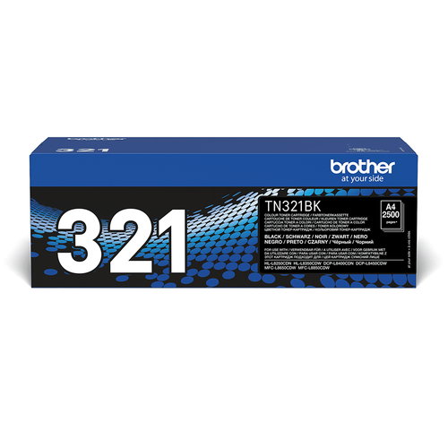 TN-321BK TONER CARTRIDGE BLACK - F/ HL-L8250CDN 2500PGS