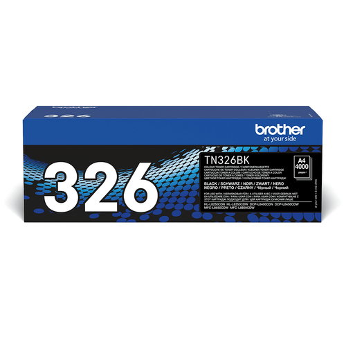 TN-326BK TONER CARTRIDGE BLACK - F/ HL-L8250CDN 4000PGS