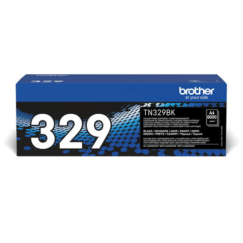 TN-329BK TONER CARTRIDGE BLACK - F/ HL-L8350CDW 6000PGS
