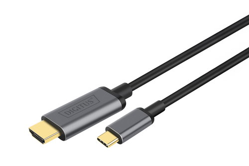 USB-C HDMI ADAPTER 1.8M 4K 30HZ - BLACK METAL HOUSING