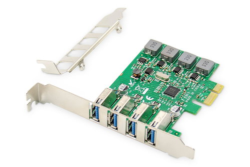 PCI EXPRESS CARD 4-PORT USB 3.0 - ADD-ON CARD CHIPSET: VL805