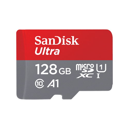 128GB SANDISK ULTRA MICROSDXC - SD ADAPTER 100MB/S CLASS 10 UHS-