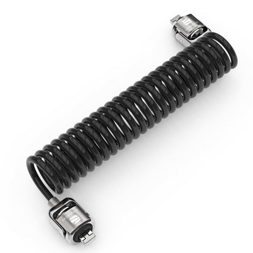 DUAL HEAD COILED T-BAR SECURITY - KEYED CABLE LOCK