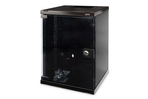 WALL MOUNTING CABINET 312X300MM - (10IN) 9U 464X312X300 MM BLACK