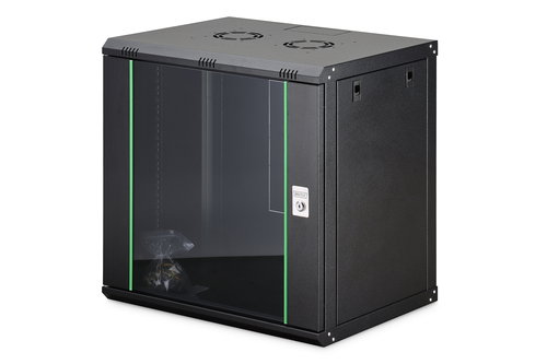 WALL MOUNTING CABINET 600X450MM - 12U DYNAMIC 638X600X450MM BLACK