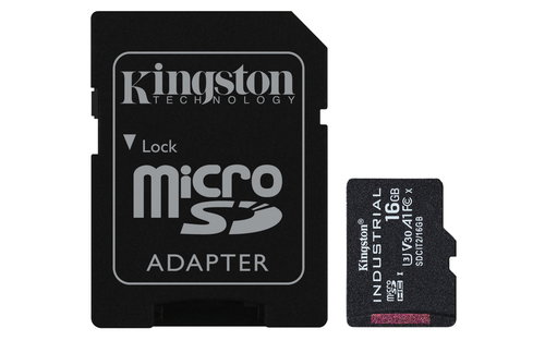 16GB MICROSDHC INDUSTRIAL C10 - A1 PSLC CARD + SD ADAPTER