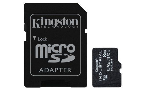 8GB MICROSDHC INDUSTRIAL C10 A1 - PSLC CARD + SD ADAPTER