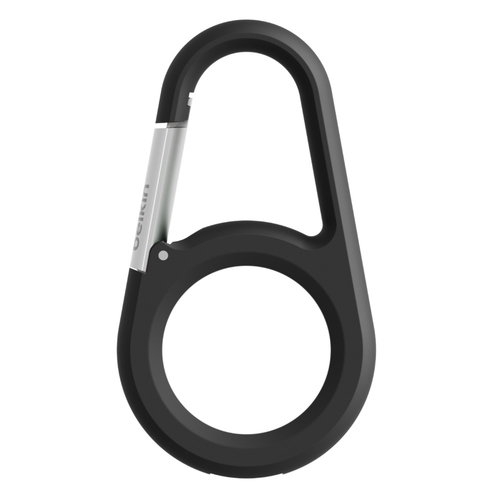 SECURE HOLDER W/ CARABINER - F/ APPLE AIRTAG BLACK