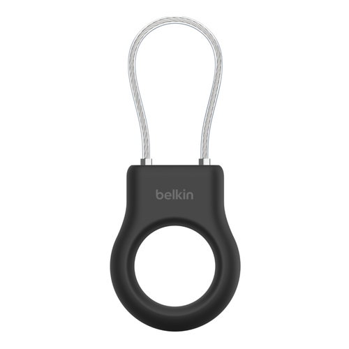 SECURE HOLDER W/ WIRE LOOP - F/ APPLE AIRTAG BLACK
