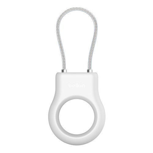 SECURE HOLDER W/ WIRE LOOP - F/ APPLE AIRTAG WHITE