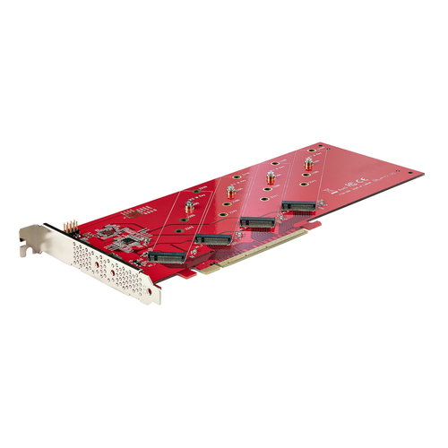 QUAD M.2 PCIE X16 SSD ADAPTER - WITH BIFURCATION PCIE 4.0