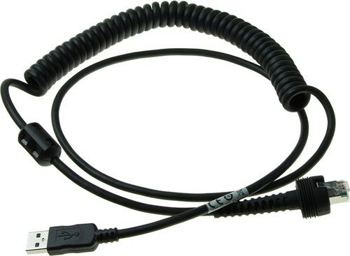 CABLE CAB-553 USB TYPE A COILED - 2.4 M 7.8 FT IP67