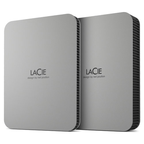 LACIE MOBILE DRIVE 2 TB USB 3.1 - USB TYPE C MOON SILVER W/RESCUE