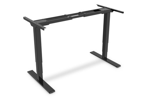 ELECTRIC ADJUSTABLE DESK FRAME - DUAL MOTOR 3-STAGES BLACK