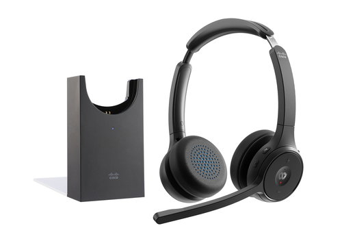 HEADSET 722 WIRELESS DUAL+STAND - CARBON BLACK USBA BUNDLE