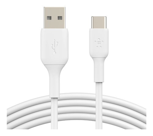 USB-A TO USB-C PVC WHITE 1M - TWIN PACK