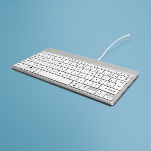 R-GO COMPACT BREAK ERGONOMIC - KEYBOARD QWERTY (FR) WITH WHITE
