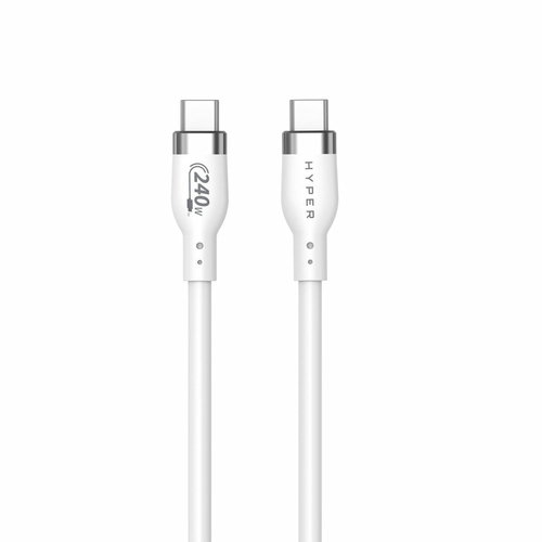 1M USB-C CHARGING CABLE WHIT - E SILICONE 240W
