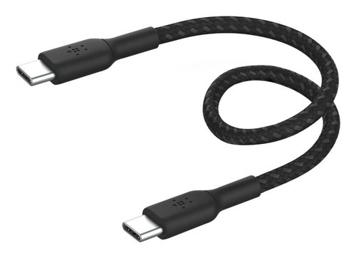 BOOSTCHARGE GEFLOCHTENES USB-C - BRAIDED CABLE BLACK 0.15M BLACK