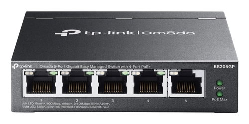 5-PORT 1G EASY MANAGED SWITCH - WITH 4-PORT POE+