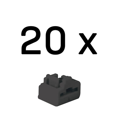 RJ45 PORT SCHLOSS - 20 STCK SCHWARZ