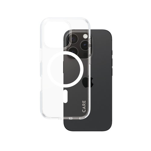 CARE BY PANZERGLASS CASE - FLAGSHIP WHITE MAGSAFE IPHONE 16
