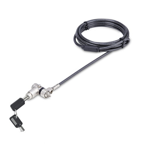 3-IN-1 UNIVERSAL LAPTOP LOCK - 6.6FT MASTER KEYED SECURITY CABL