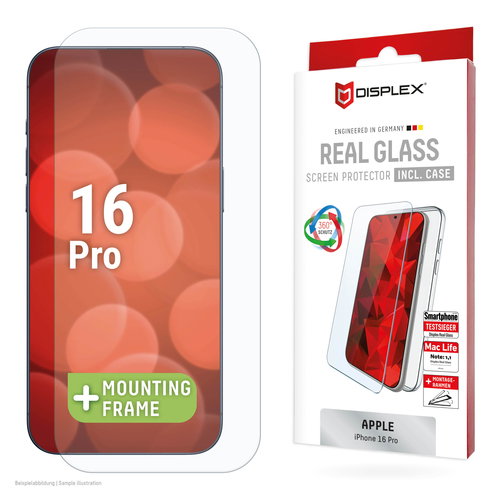 DISPLEX REAL GLASS + CASE - IPHONE 16 PRO