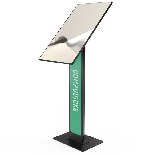 VESA BRANDABLE FLOOR STAND WITH - A LARGE BASE PLATE - BLACK