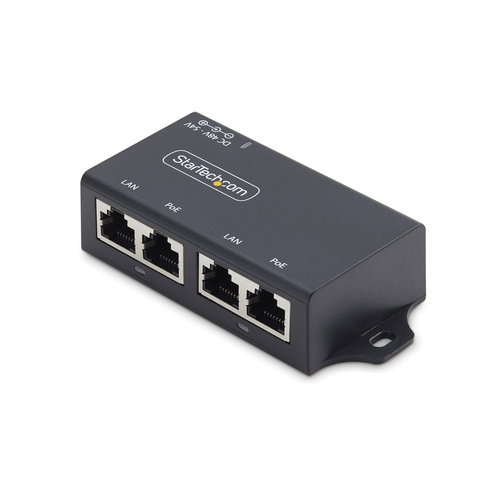2-PORT GIGABIT POE INJECTOR - 802.3AF/AT 10M/100M/1000M