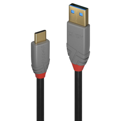 3M USB 3.2 TYP A AN C KABEL - 10GBIT/S ANTHRA LINE