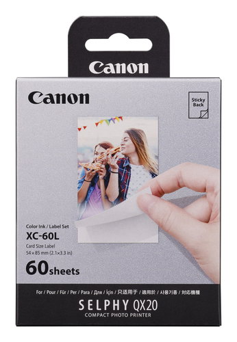 XC-60L STICKER INK SET - F/QX20 60 BLATT 54 X 85 MM