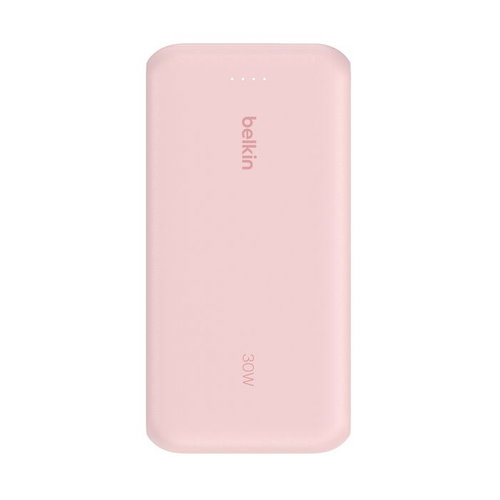 20K PD30W INTEGRATED USB-C - CABLE POWER BANK PINK