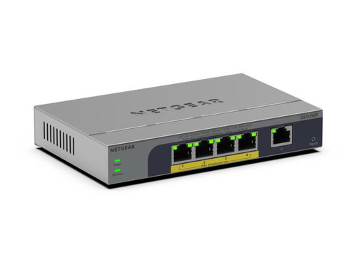 5-PORT POE+ 1G PLUS SWITCH - POE BUDGET 63 W FANLESS