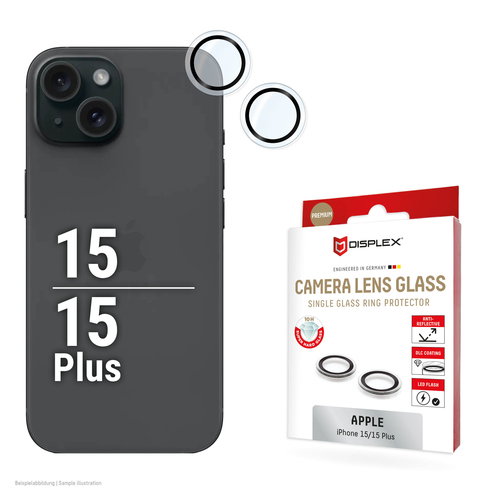 DISPLEX CAMGLASS SINGLE LENS - IPHONE 15/15 PLUS