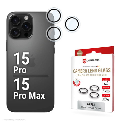 DISPLEX CAMGLASS SINGLE LENS - IP 15 PRO/15 PRO MAX