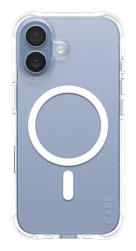CARE BY FASHIONABLE CASE SAMBA - TRANSPARENT W. WHITE MAGSAFE IPH