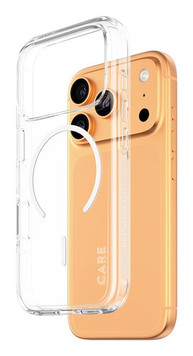 CARE BY FLAGSHIP CASE TRANSPARE - EXPLORER W. WHITE MAGSAFE IPHONE