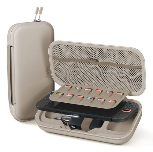CHARGING CASE W/10K POWER BANK - - NINTENDO SWITCH - SAND