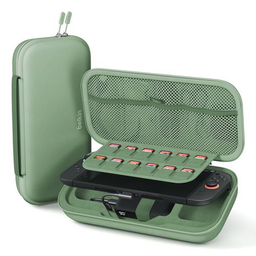 CHARGING CASE W/10K POWER BANK - - NINTENDO SWITCH - SAGE
