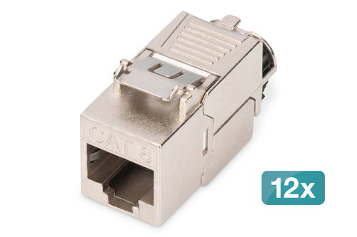 CAT 8.1 KEYSTONE MODULE 12X - SHIELDED TOOL-FREE CONNECTION