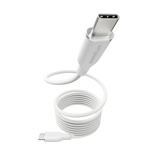 MAGNET 240W USB-C TO USB-C CBL - USB 2.0 1.5M SILVER WHITE
