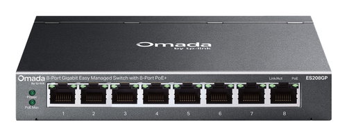 8-PORT 1G EASY MANAGED SWITCH - 8X POE+ 64 W POE POWER FANLESS
