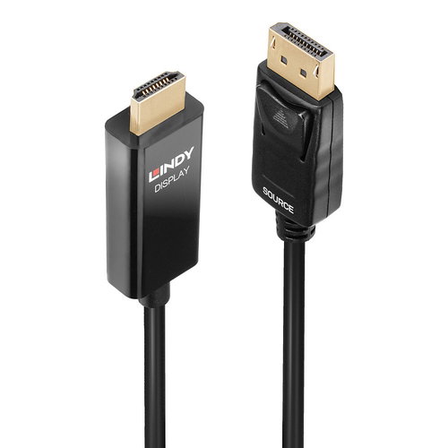 1M DISPLAYPORT AUF - HDMI 4K60HZ ADAPTERKABEL MIT HDR