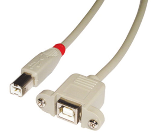 USB 2.0 VERLNGERUNGSKABE - L TYP B/B HELLGRAU 05M