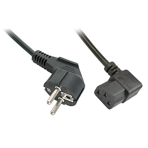 2M NETZKABEL SCHUKO AN C13 GEWI - ANGLED