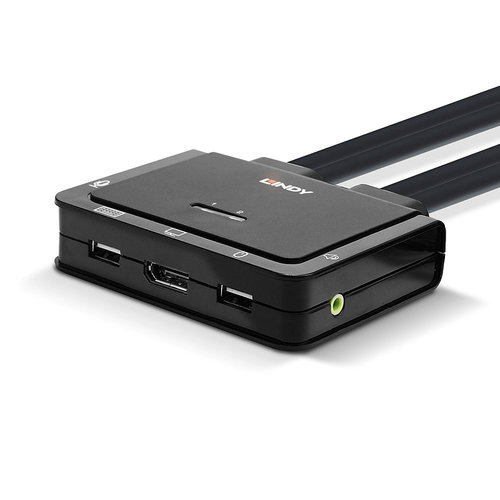 2 PORT DISPLAYPORT 1.2 USB TYP - TYPEC USB 2.0 AUDIO CABLE KVM SW