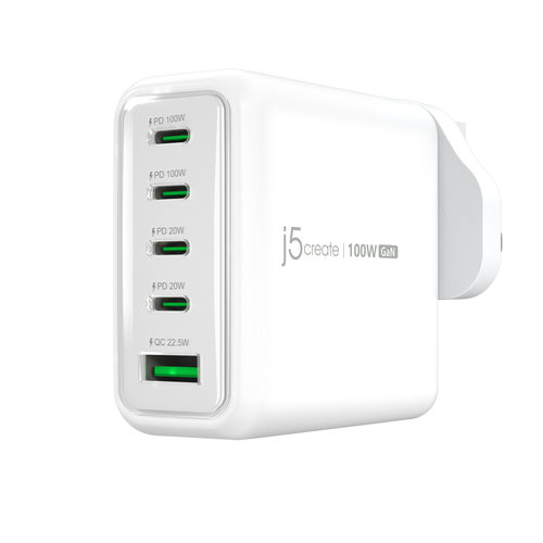 100W GAN USB-C 5-PORT CHARGER -