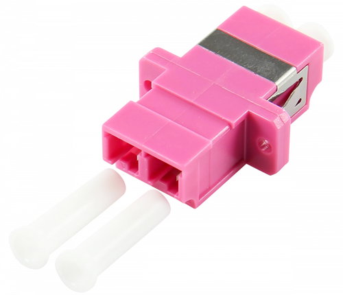 ADAPTER LC DUPLEX OM4 SC SIMPLE - ONE PIECE ERICA VIOLET CERAMIC
