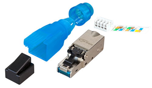 RJ45 PLUG STP CAT.6A - FIELD-TERMINABLE